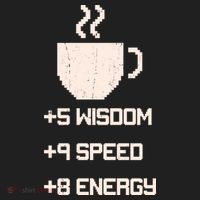 Pixel Coffee Power Up Wisdom Speed Energy Women's Sweatshirt thumb 2