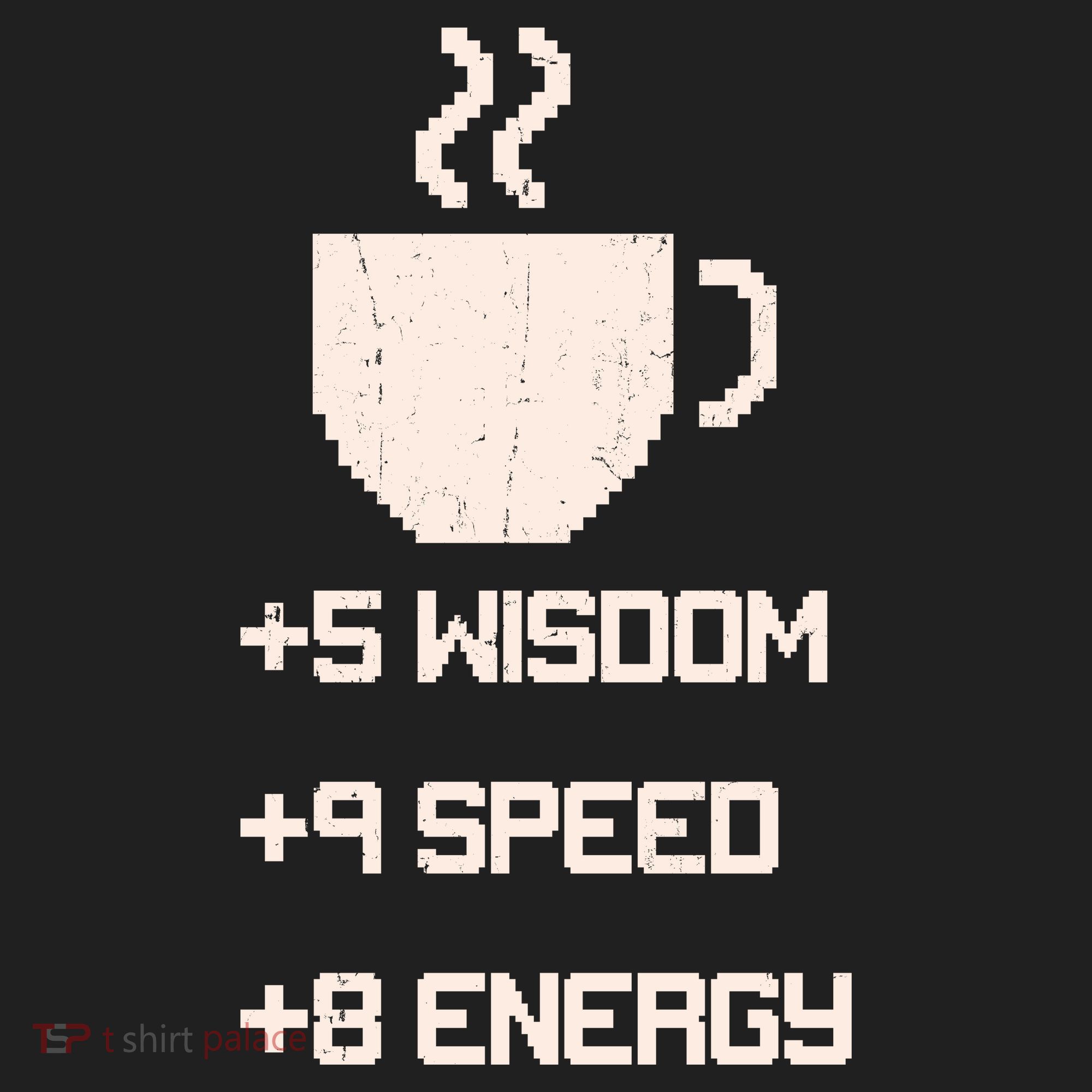 Pixel Coffee Power Up Wisdom Speed Energy Women's Sweatshirt