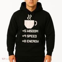 Pixel Coffee Power Up Wisdom Speed Energy Hoodie thumb 2