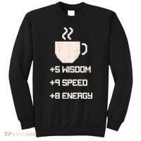 Pixel Coffee Power Up Wisdom Speed Energy Sweatshirt thumb 0