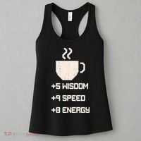 Pixel Coffee Power Up Wisdom Speed Energy Women's Tank Top thumb 3