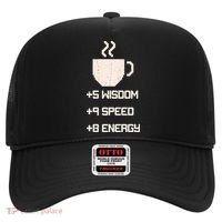 Pixel Coffee Power Up Wisdom Speed Energy Hat thumb 0
