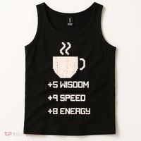 Pixel Coffee Power Up Wisdom Speed Energy Tank Top thumb 2