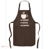 Pixel Coffee Power Up Wisdom Speed Energy Apron thumb 0