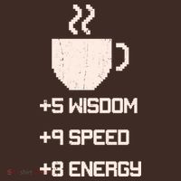 Pixel Coffee Power Up Wisdom Speed Energy Apron thumb 3