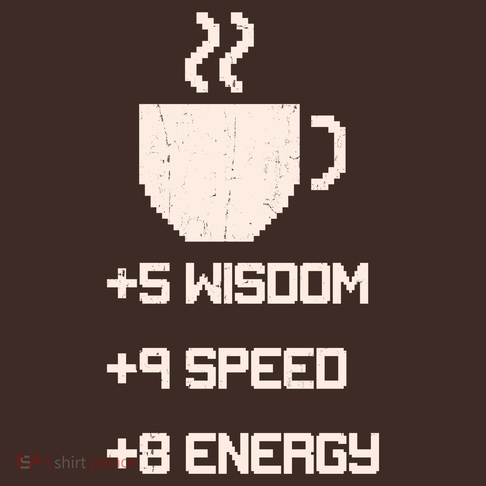 Pixel Coffee Power Up Wisdom Speed Energy Beanie