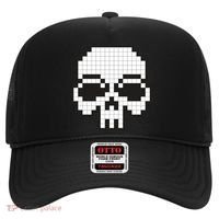 Pixel Video Game Death Skull Hat thumb 0
