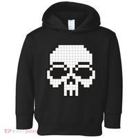 Pixel Video Game Death Skull Toddler Hoodie thumb 0