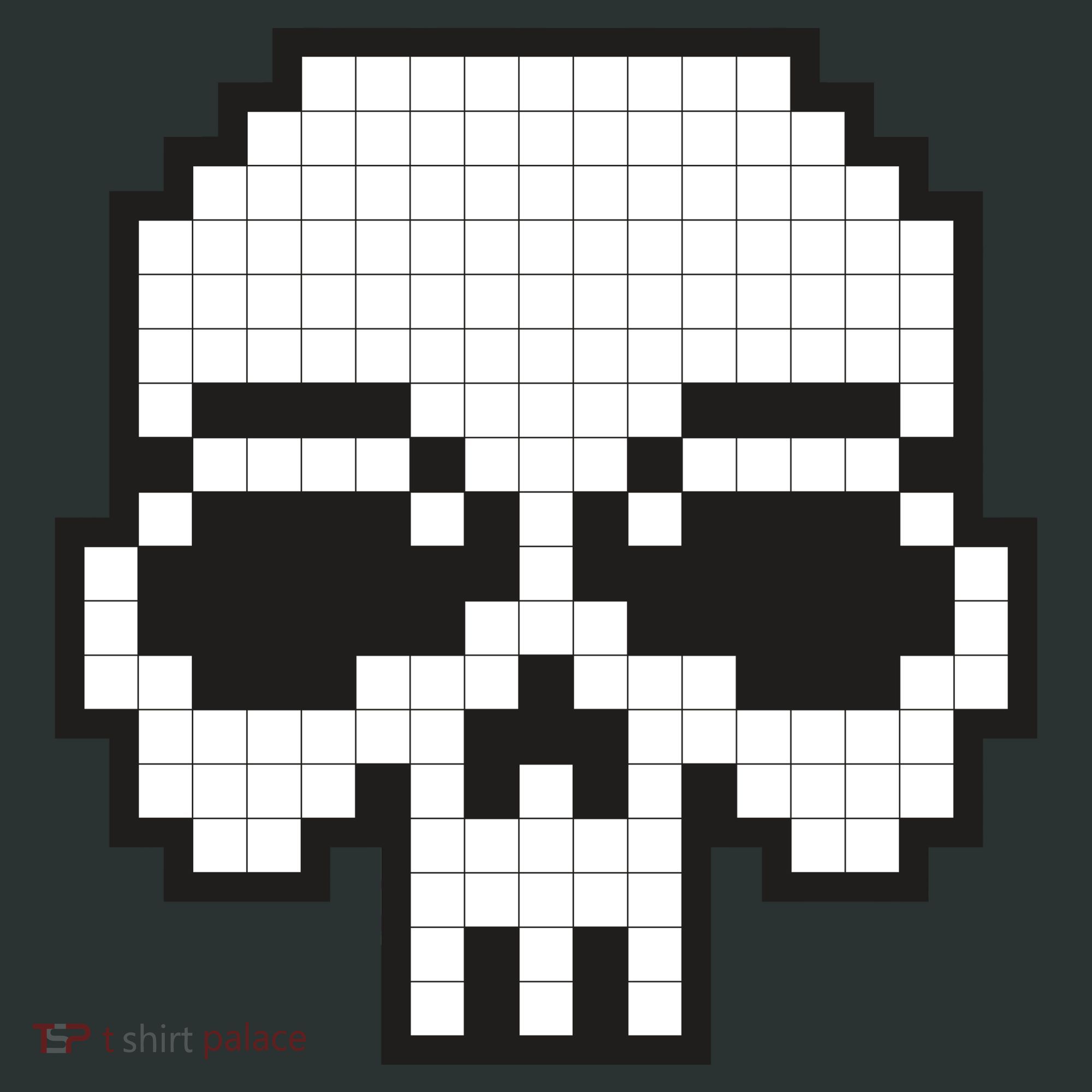 Pixel Video Game Death Skull Long Sleeve Shirt