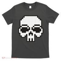 Pixel Video Game Death Skull T-Shirt thumb 0