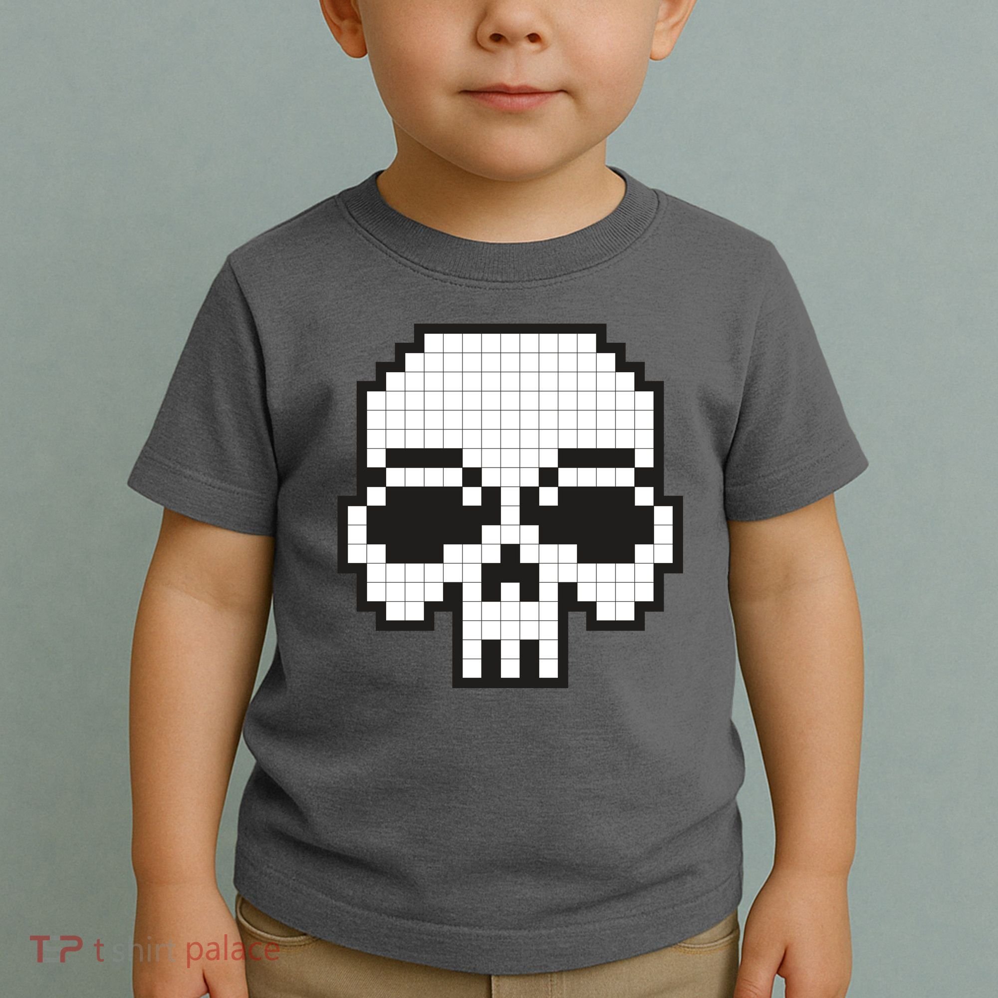 Pixel Video Game Death Skull Toddler T-Shirt