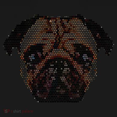 Pixelated Pug Dog Sweatshirt Cinch Pack Bag