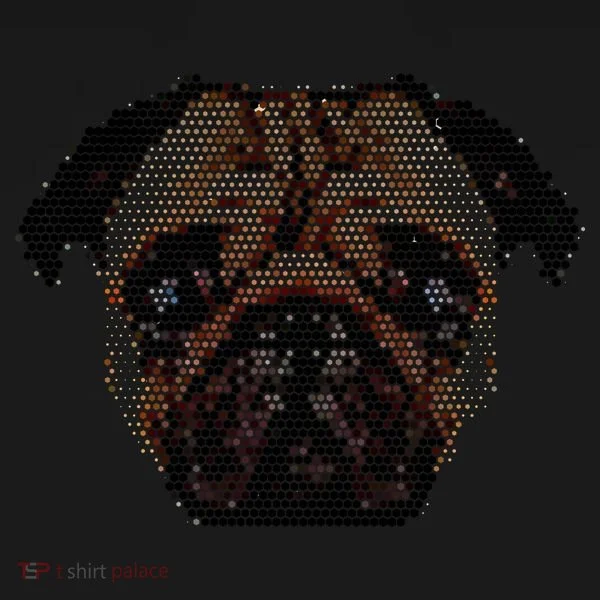 Pixelated Pug Dog Bucket Hat