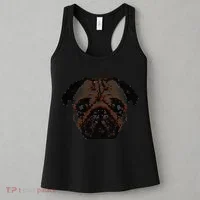 Pixelated Pug Dog Women's Tank Top thumb 3