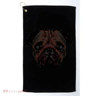 Pixelated Pug Dog Golf Towel