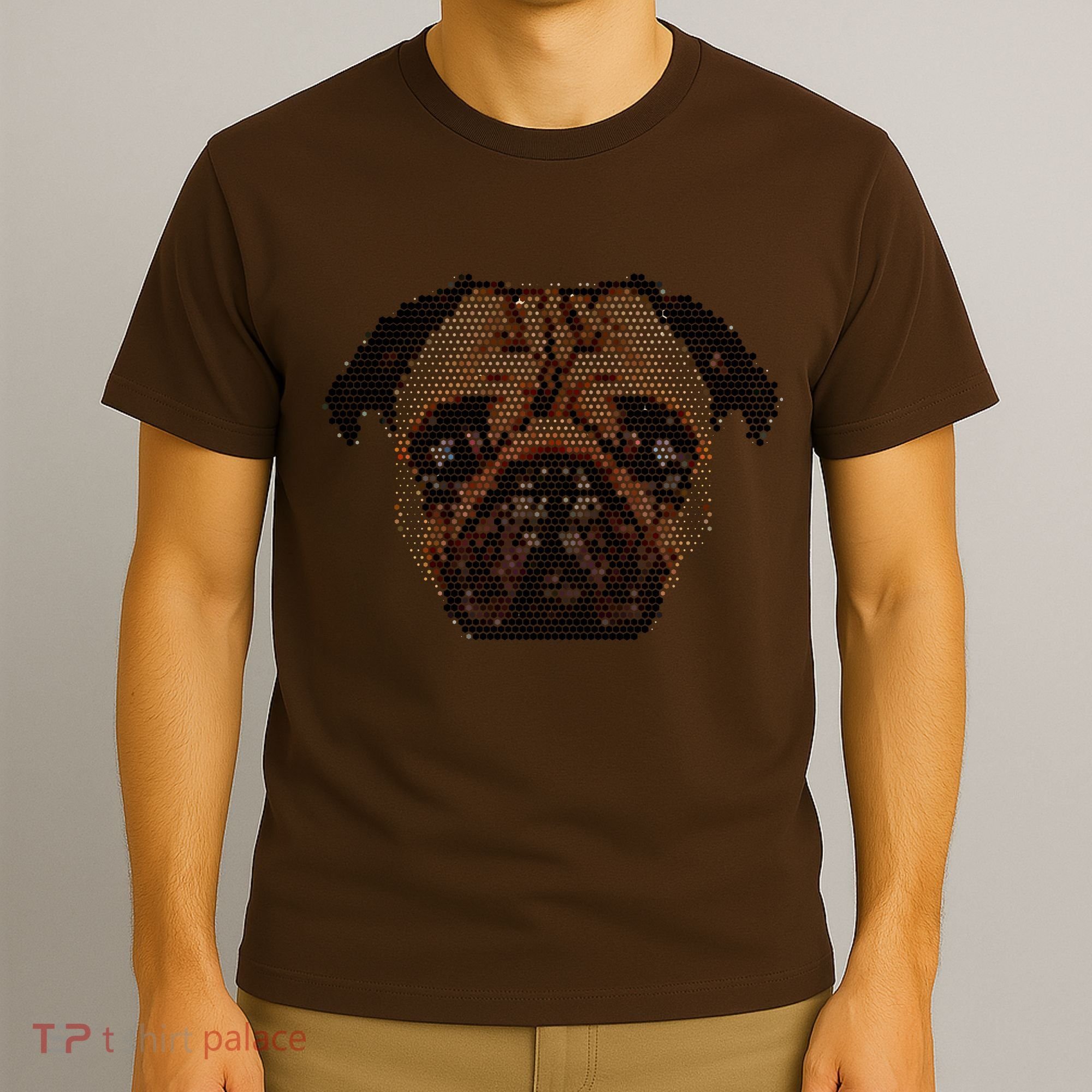 Pixelated Pug Dog T-Shirt