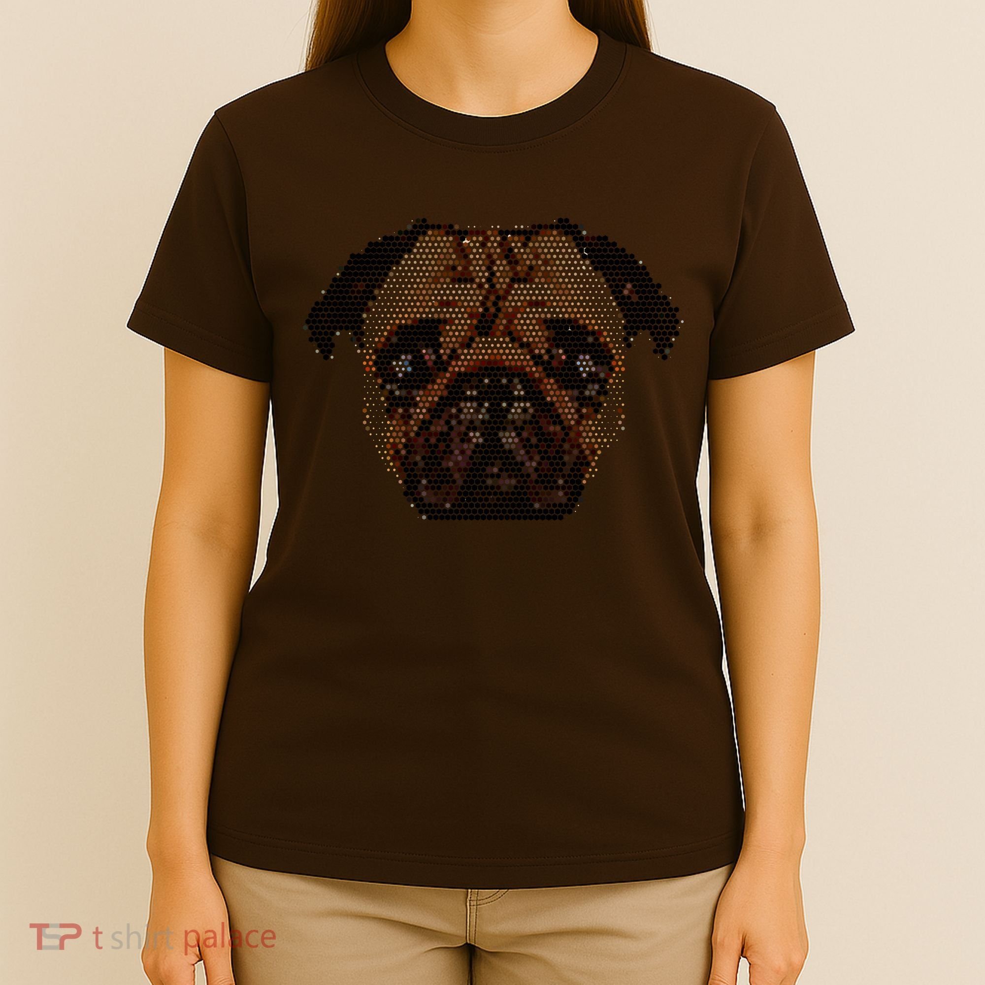 Pixelated Pug Dog T-Shirt