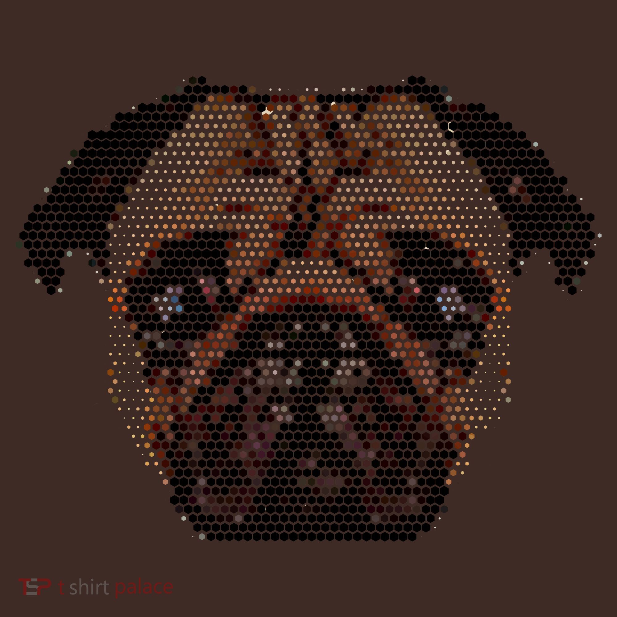 Pixelated Pug Dog Coaster