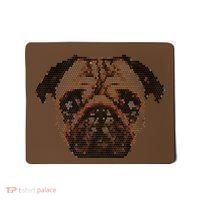 Pixelated Pug Dog Mousepad thumb 0