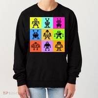 Pixelated Robot Collection Women's Sweatshirt thumb 0