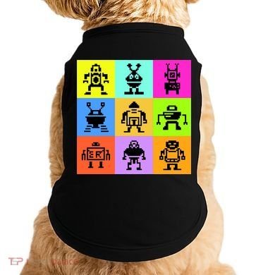 Pixelated Robot Collection Doggie Tank