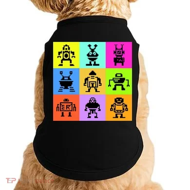 Pixelated Robot Collection Doggie Tank
