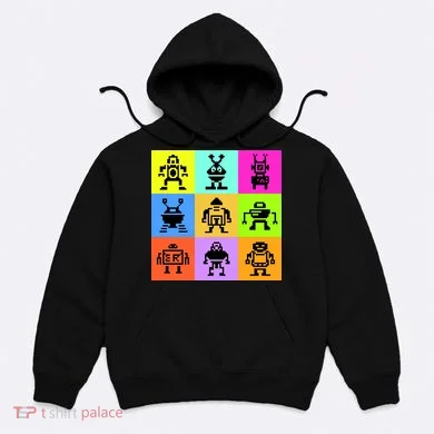 Pixelated Robot Collection Hoodie