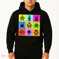 Pixelated Robot Collection Hoodie thumb 2