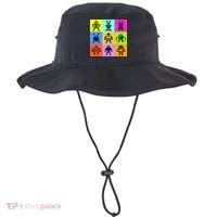 Pixelated Robot Collection Bucket Hat thumb 0