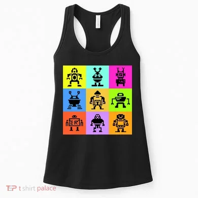 Pixelated Robot Collection Women's Tank Top