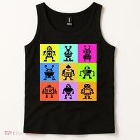 Pixelated Robot Collection Tank Top thumb 2