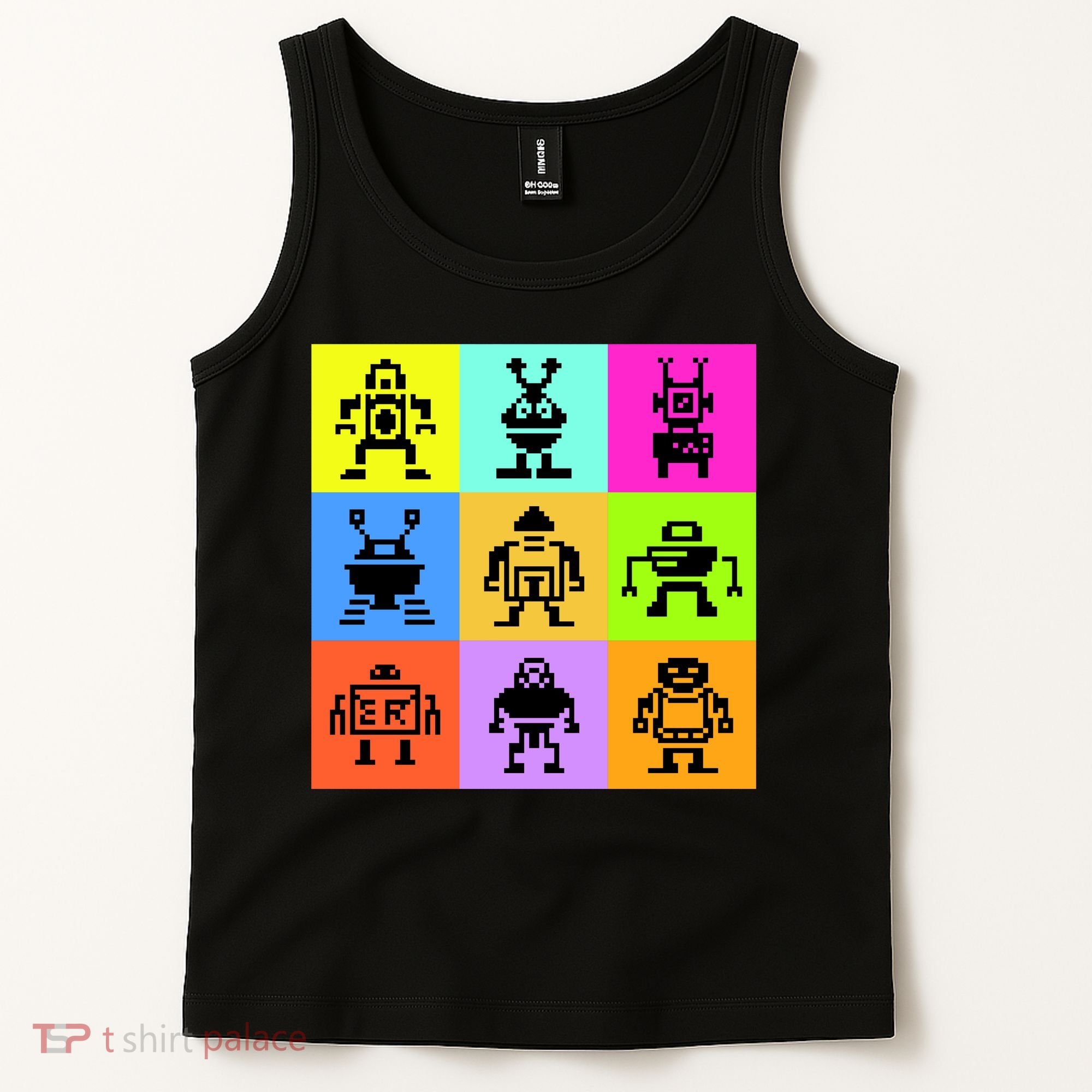 Pixelated Robot Collection Tank Top