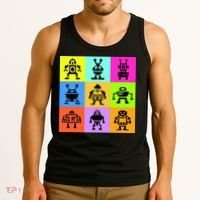 Pixelated Robot Collection Tank Top thumb 3