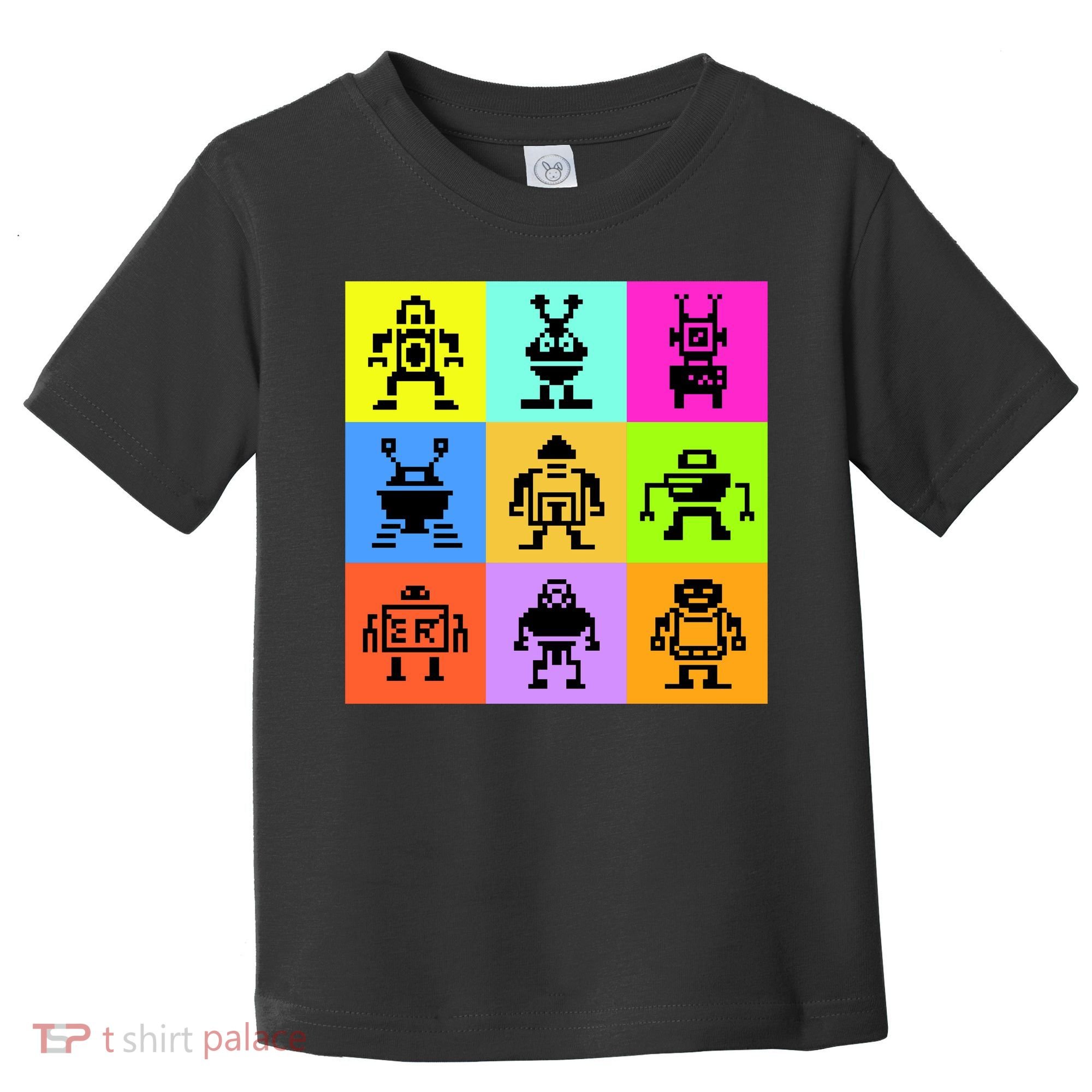Pixelated Robot Collection Toddler T-Shirt