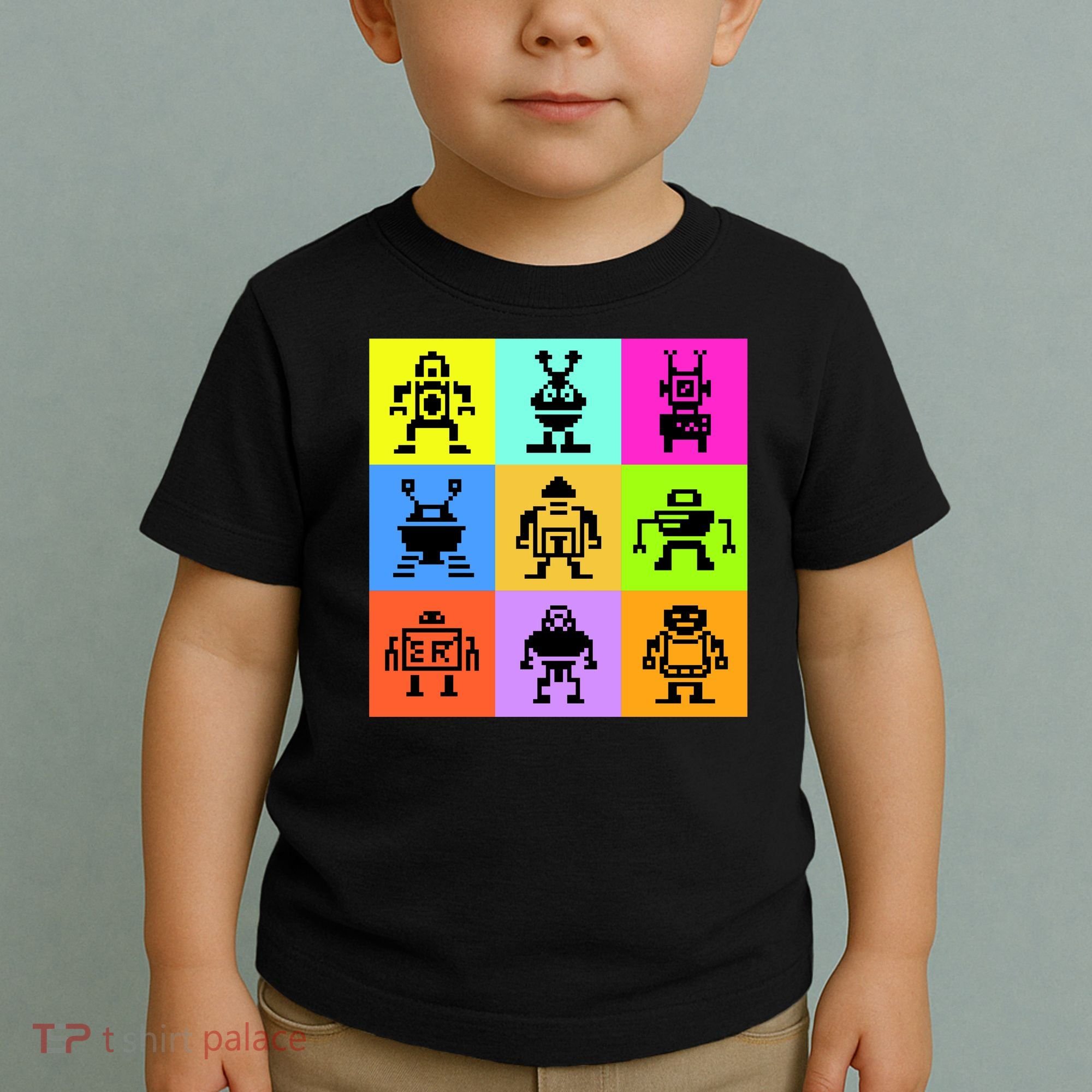 Pixelated Robot Collection Toddler T-Shirt