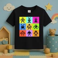 Pixelated Robot Collection Toddler T-Shirt thumb 3
