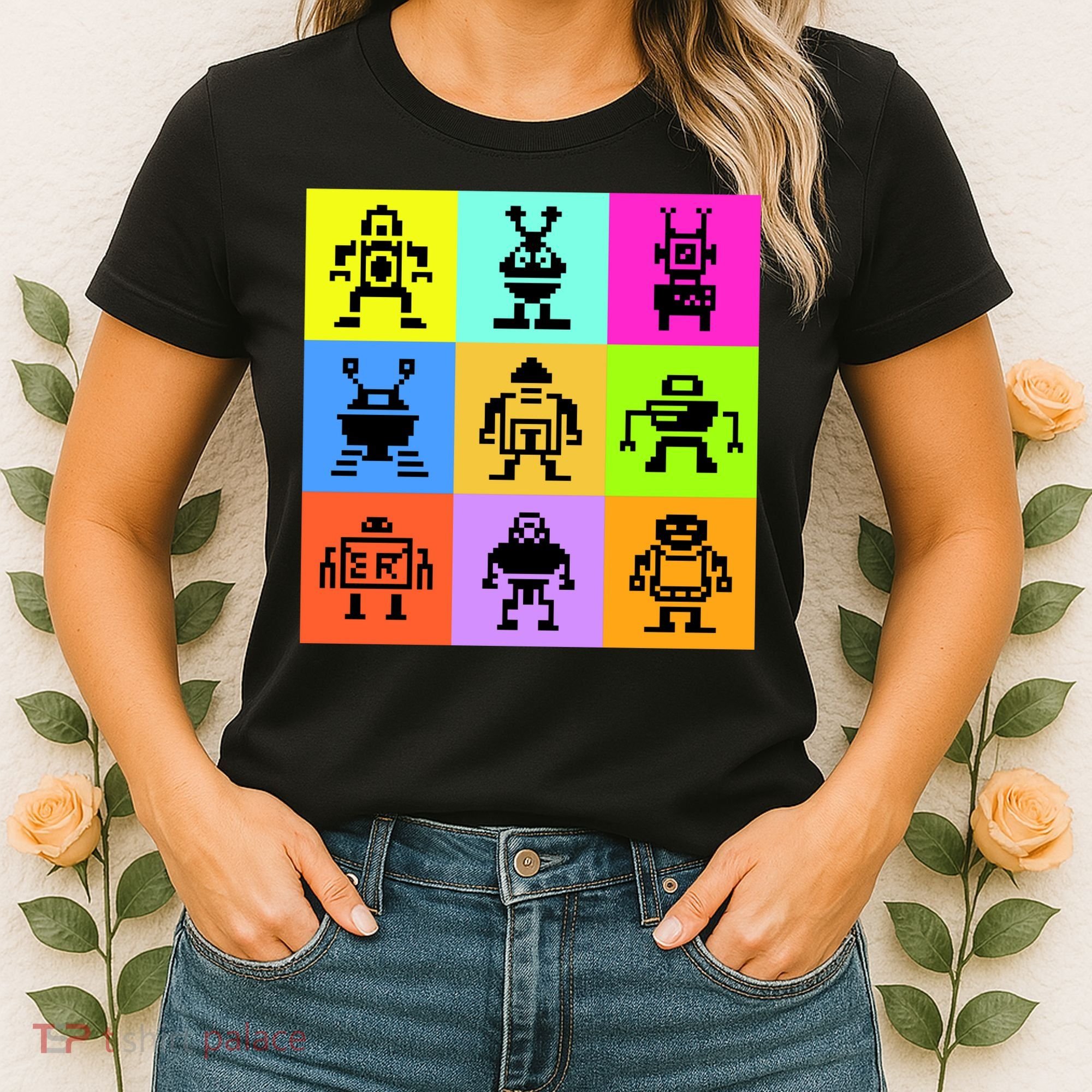 Pixelated Robot Collection Women's T-Shirt