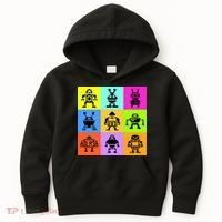 Pixelated Robot Collection Kids Hoodie thumb 0