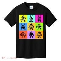 Pixelated Robot Collection Kids T-Shirt thumb 0