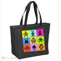 Pixelated Robot Collection Tote Bag thumb 2