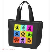 Pixelated Robot Collection Tote Bag thumb 3