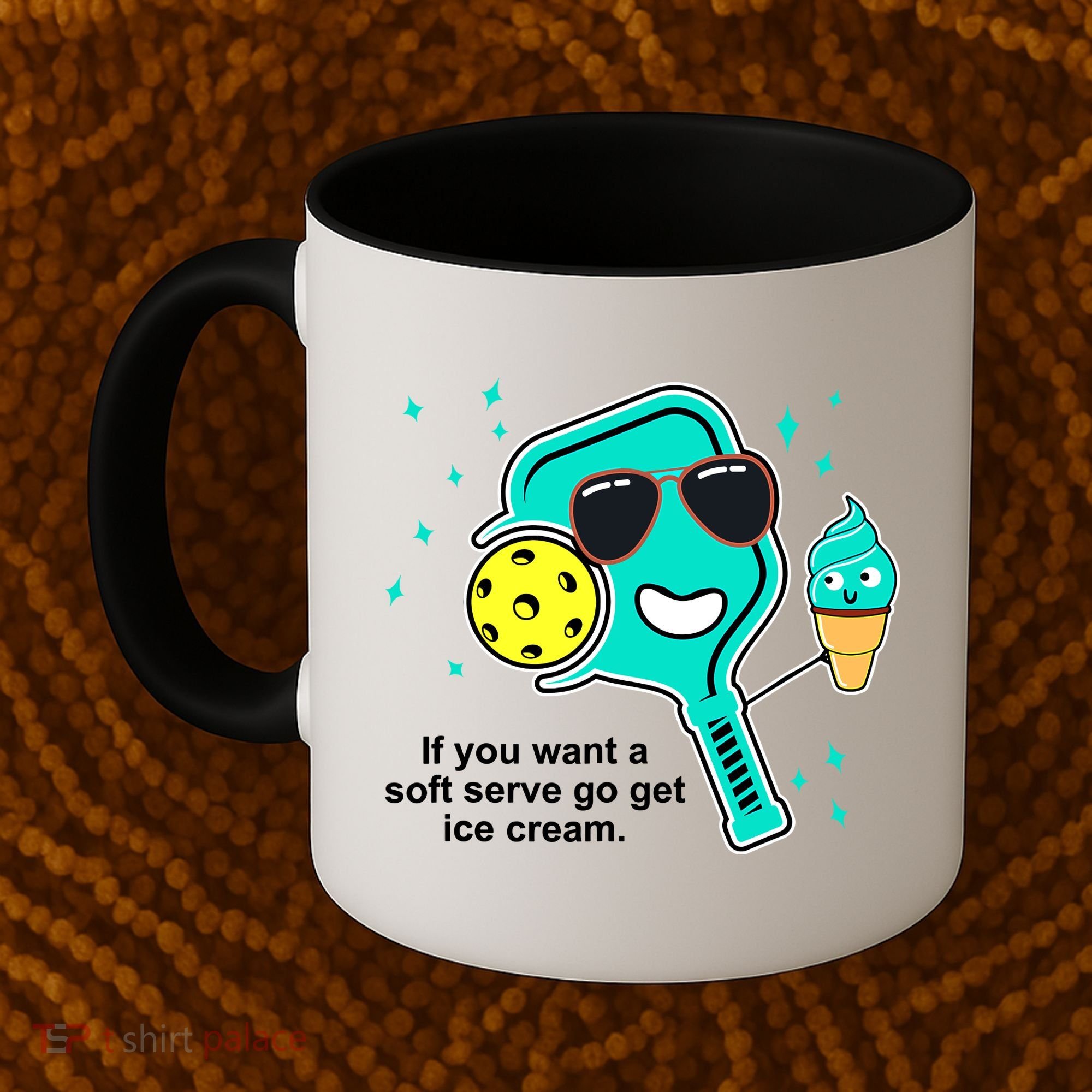 Pickleball If You Want A Soft Serve Go Get Ice Cream Funny Coffee Mug