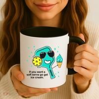 Pickleball If You Want A Soft Serve Go Get Ice Cream Funny Coffee Mug thumb 3