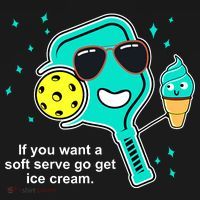 Pickleball If You Want A Soft Serve Go Get Ice Cream Funny Ornament thumb 1