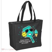 Pickleball If You Want A Soft Serve Go Get Ice Cream Funny Tote Bag thumb 2
