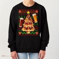 Pizza and Beer Ugly Christmas Sweater Women's Sweatshirt thumb 0