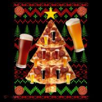 Pizza and Beer Ugly Christmas Sweater T-Shirt thumb 7