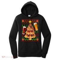 Pizza and Beer Ugly Christmas Sweater Women's Hoodie thumb 0