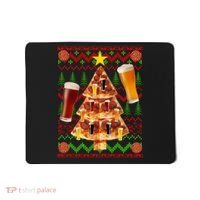 Pizza and Beer Ugly Christmas Sweater Mousepad thumb 0