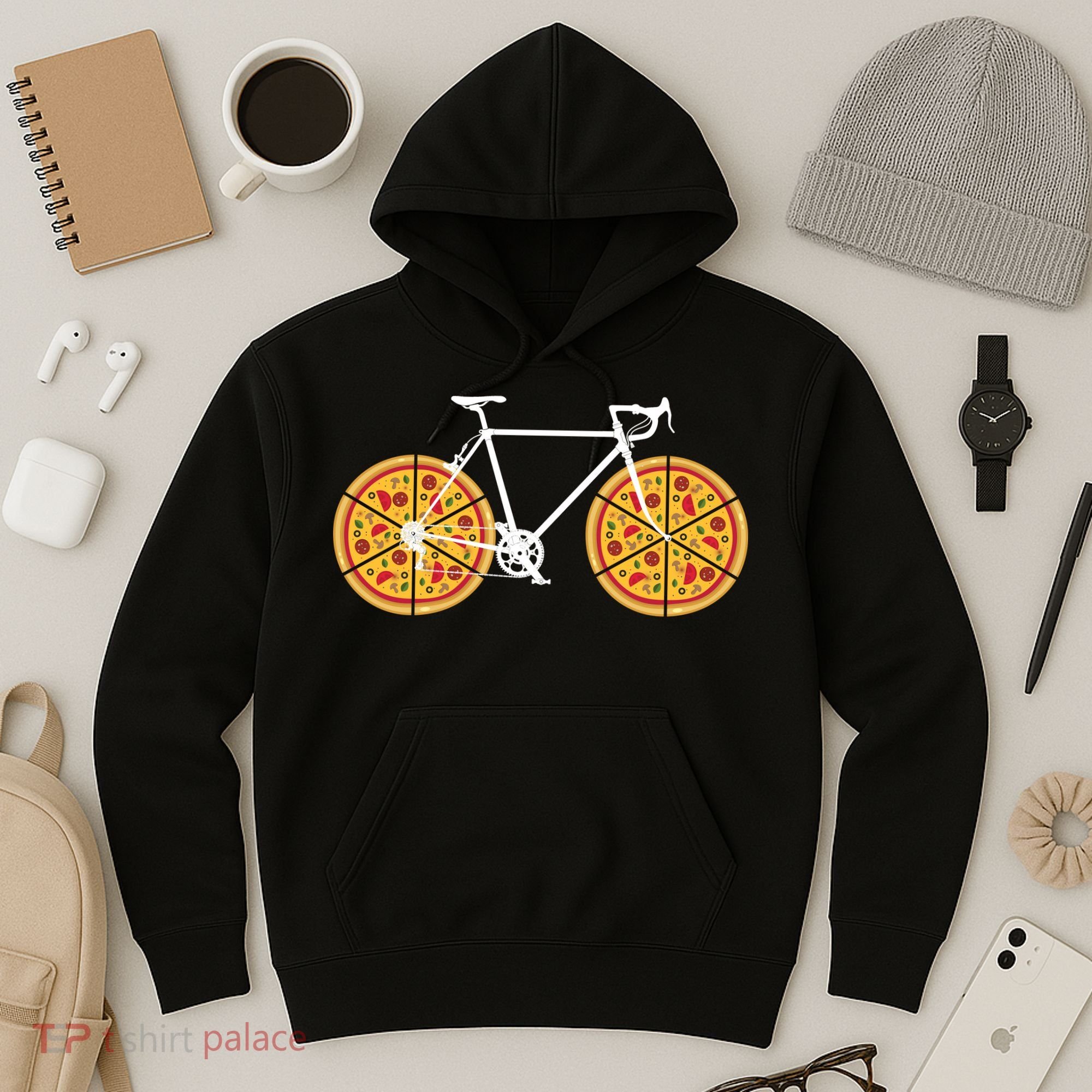 Pizza Bicycle  Hoodie